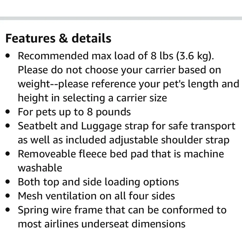 PET TRAVEL CARRIER